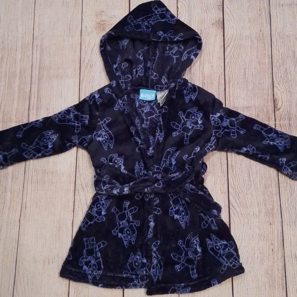 Bluey Super Soft Hooded Robe Size 2T - Picture 1 of 6